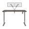 Bestar Bestar Upstand 60W x 30D Standing Desk with Dual Monitor Arm in bark grey 175870-000047 - alternate 2